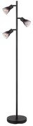 Globo 54312-3S - Stojacia lampa SATELLA 3xE14/25W/230V čierna