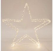 LED vonkajšia vianočná dekorácia 120xLED/2,1W/230V IP44 teplá biela hviezda 46 cm