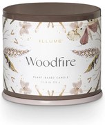 Vonná sójová sviečka doba horenia 50 h Woodfire – ILLUME x Bloomingville