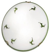 Kolarz 731.11.4.100-Stropné svietidlo NONNA 1xE27/60W/230V pr.30 cm jelene zelená