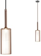 Toolight Toolight, stropné svietidlo 1xG4, APP1700-1CP AMBER C, jantárová-priehľadná, OSW-04308