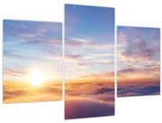 Obraz - Západ slnka nad mrakmi (90x60 cm)