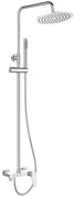 Invena Alonia, sprchová súprava s ručnou a hlavovou sprchou, chrómová, INV-AU-70-D01-V
