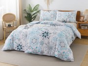 XPOSE® Francúzske bavlnené Renforcé  obliečky  SNEHOVÉ VLOČKY