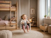 Detská hojdačka LULLABY - ŠEDÁ