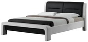 Posteľ Cassandra 120 biela-čierna