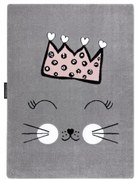 Koberec PETIT CAT MAČKA KORUNA sivý