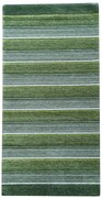 Oriental Weavers, Protišmykový ručne tkaný behúň Laos 140 / 999X, 75x160, zelená, chodba / predsieň