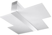 Sollux SL.0188 - Stropné svietidlo MASSIMO 2xE27/60W/230V biela/chróm