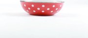 BELIS smaltovaná miska biele bodky, 26 cm