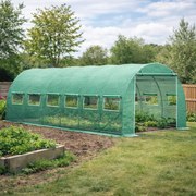 Záhradný fóliovník BestBerg BBGT‑18G / 18 m² / 6 × 3 × 2 m / zelená