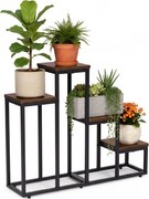 Stojan na květiny EVELIN 67x69 cm hnědý/černý