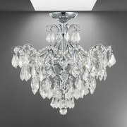 Strop svietidlo LUXERA 33304 krištáľ GRANADA I Ø53