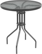 CH Sivý okrúhly záhradný stôl Peon