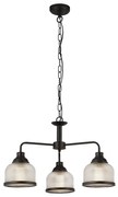 Searchlight 1683-3BK - Luster na reťazi BISTRO 3xE27/60W/230V čierna