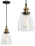 Toolight - Závesné svietidlo Verto D APP048-1CP, čierna-hnedá, OSW-00140