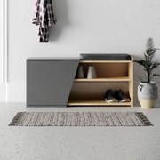 Topánkovník Houseland FIONA dub zafírový/antracit