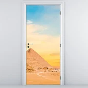Fototapeta na dvere - Egyptské pyramídy (95x205cm)