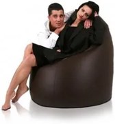 Sedací vak hruška tmavo hnedá TiaHome