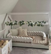 Detská domčeková posteľ LITTLE HOUSE - biela - 160x80 cm