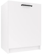 Kuchynská skrinka Belini drezová 60 cm biely mat bez pracovnej dosky TOR SDZ60/0/WT/WT/0/B1