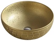 Mexen BRIANA UMÝVADLO, 40x40 CM, zlatá, 22064052