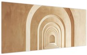 Obraz - Béžový priechod (120x50 cm)