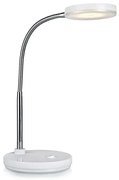 Biela stolová LED lampa Markslöjd Flex