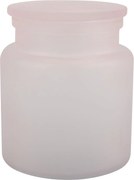 Svetloružový sklenený kúpeľňový organizér na vatové tampóny Yoko – Spirella