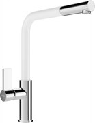 Mexen Flora kuchynská batéria, chrómová/biela - 670401-02