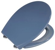 WENKO 22403100-WC sedátko SAMOS 44,5x37,5 cm modrá/strieborná