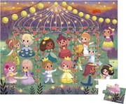 Janod Puzzle v kufríku 36ks: Princezné