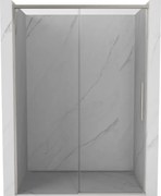 Mexen Rox, posuvné sprchové dvere 150 cm, 8mm číre sklo, oceľový profil, 8C2-150-000-97-00
