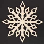 AMADEA Drevená ozdoba hviezda kryštál 8 cm