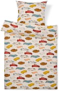 Detská posteľná bielizeň z renforcé »Hot Wheels«, štandardná veľkosť