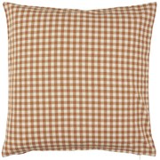 Ib Laursen Poťah na vankúš Luca Brown Small Checks 50 x 50 cm