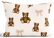Bavlnená obliečka na vankúš Renforcé 40 × 60 cm - Plyšové medvedíky