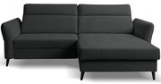 Rohová sedacia súprava Clove Cruz 97 tmavosivá
