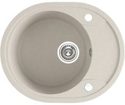 Laveo Dafne, 1-komorový granitový drez 580x470x198 mm, béžová, LAV-SBD_483T