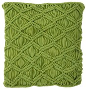 Pistáciovo zelený vankúš s výplňou Macrae - Ø 45 * 10 cm
