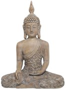 Béžová antik dekorácia sediaca Budha - 30*16*41 cm