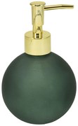 Dávkovač mydla Globe, zelená/so zlatými prvkami, 400 ml
