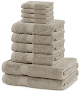 Béžové froté bavlnené uteráky a osušky v súprave 10 ks Marina – DecoKing