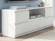TV skrinka Carlos, biela, šírka 140 cm%