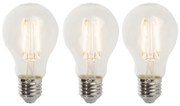 Sada 3 stmievateľných LED žiaroviek E27 A60 5W 470lm 2700K