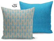 Vankúš s výplňou Kate Louise Tree Azur, 43 x 43 cm