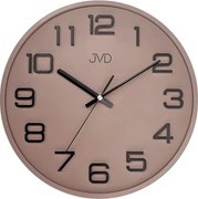 Nástenné hodiny JVD sweep HX2472.11, 30cm hnedé