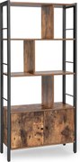 XXXLutz REGÁL NA ŠANÓNY, hnedá, čierna, 74/154,5/30 cm Boxxx - Online Only kancelárie - 002543000111