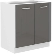 Skrinka do kuchyne SONIA šedý lesk 80D 2F BB