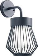 Redo 9843 - Vonkajšia nástenná lampa TITTI 1xE27/42W/230V IP44 antracit